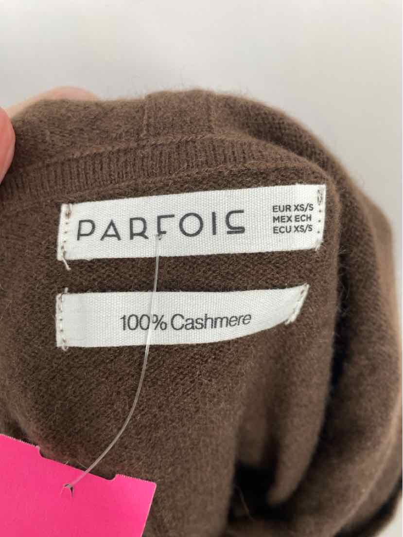 Size XS Brown Cashmere Cardigan