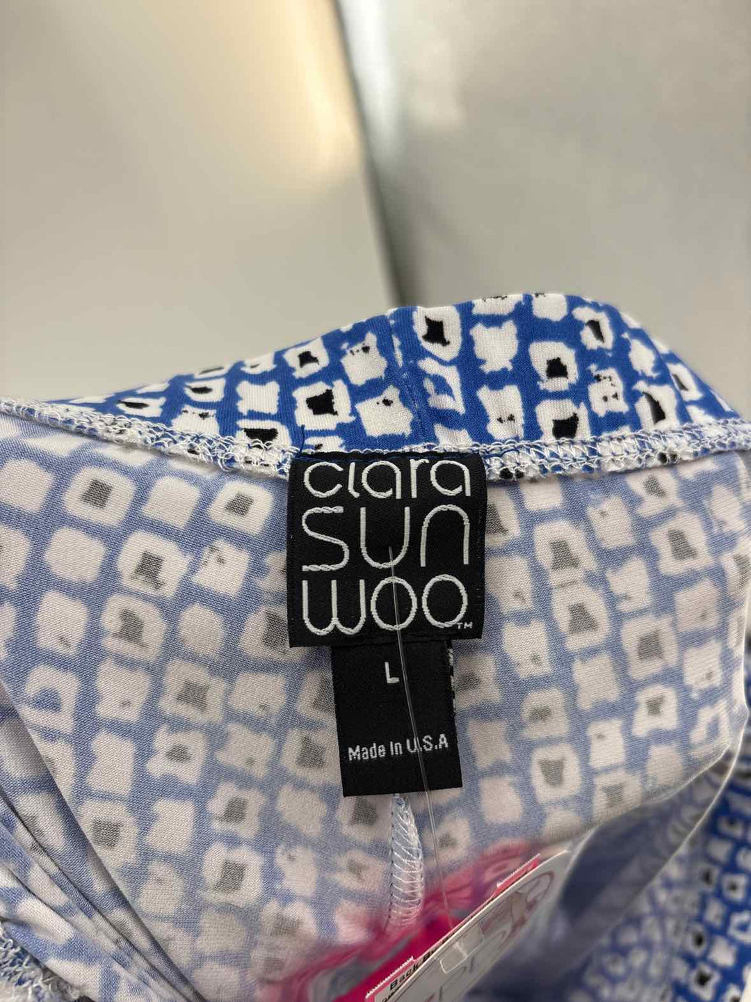 Size L CLARA SUN WOO Blue Print Pants