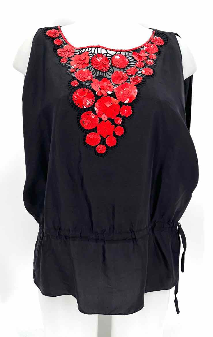 Size S TRINA TURK Black Shirt