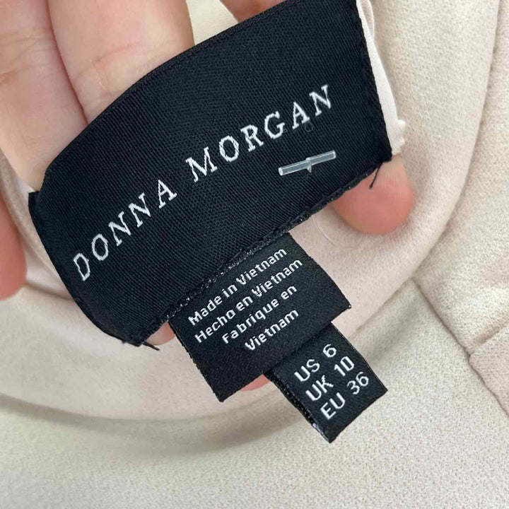 Size 6 DONNA MORGAN Cream Dress