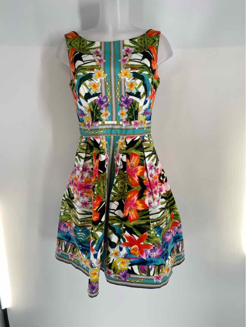 Size 8 MAGGY LONDON Multi-Color Dress