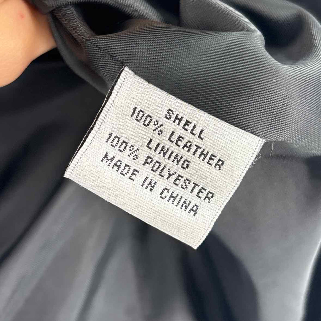 Size 8 Talbots Black Leather Jacket