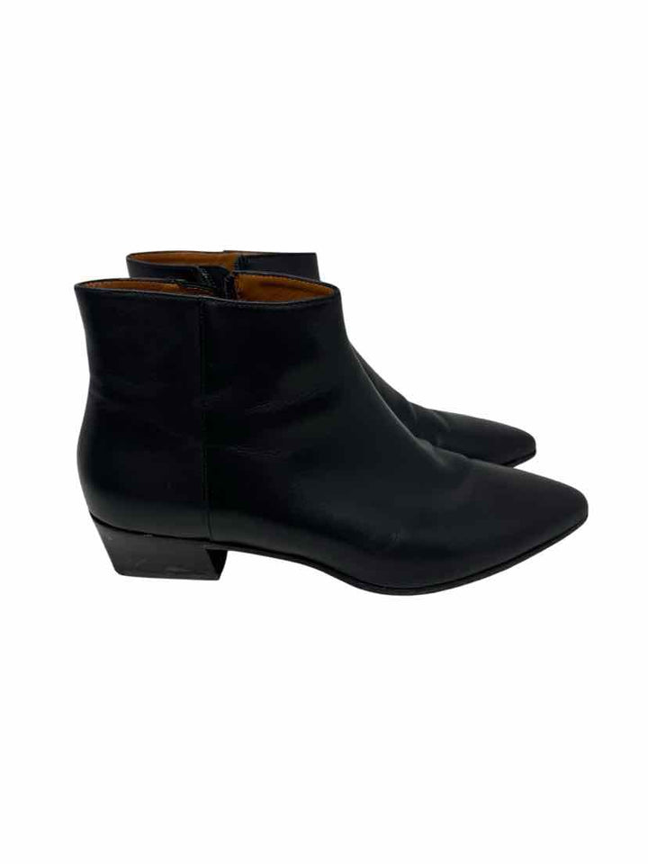 Shoe Size 11 Aqatalia Black Leather Luxury - Boots
