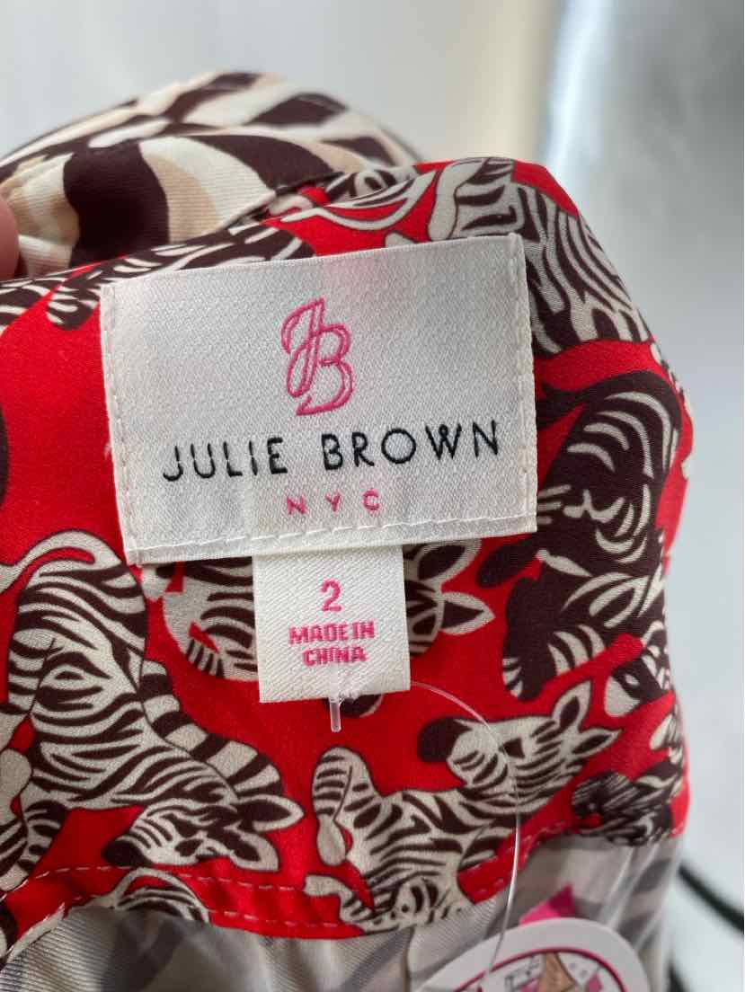 Size 2 JULIE BROWN Multi-Color Dress