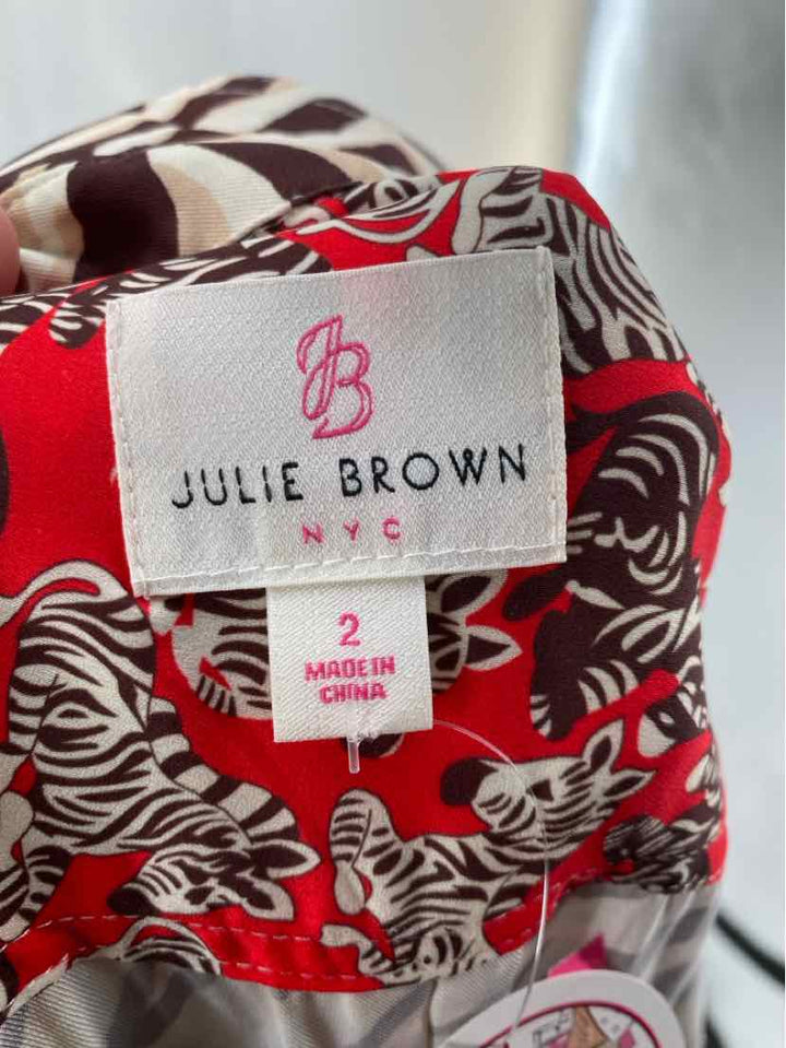 Size 2 JULIE BROWN Multi-Color Dress