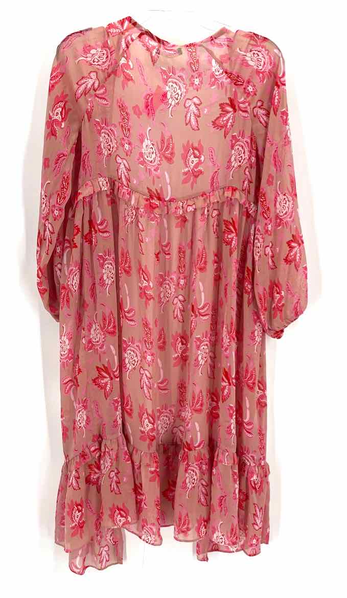 Size S Brown Print Dress