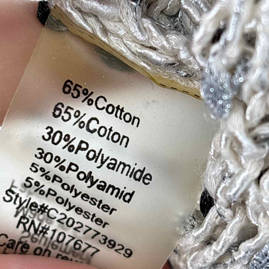 Size M Alice + Olivia Ivory Knit Shirt
