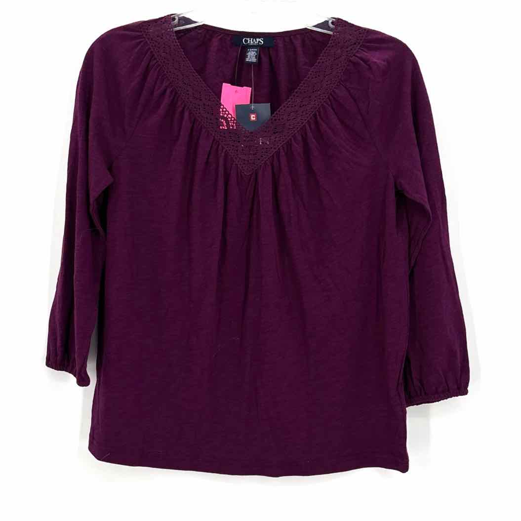 Size Petite CHAPS Purple Shirt