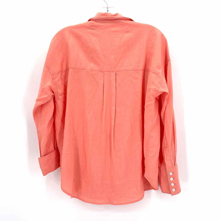 Size M WEEKEND Orange Linen Shirt