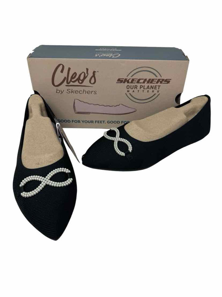 Shoe Size 7 Sketchers Black Flats
