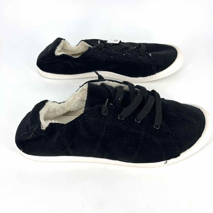 Shoe Size 12 Torrid Black Velvet Sneakers