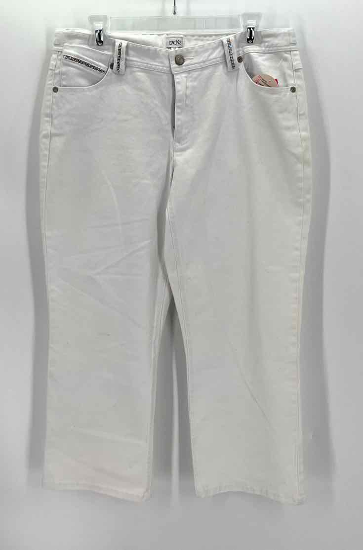Size 12 CACHE White Denim Jeans