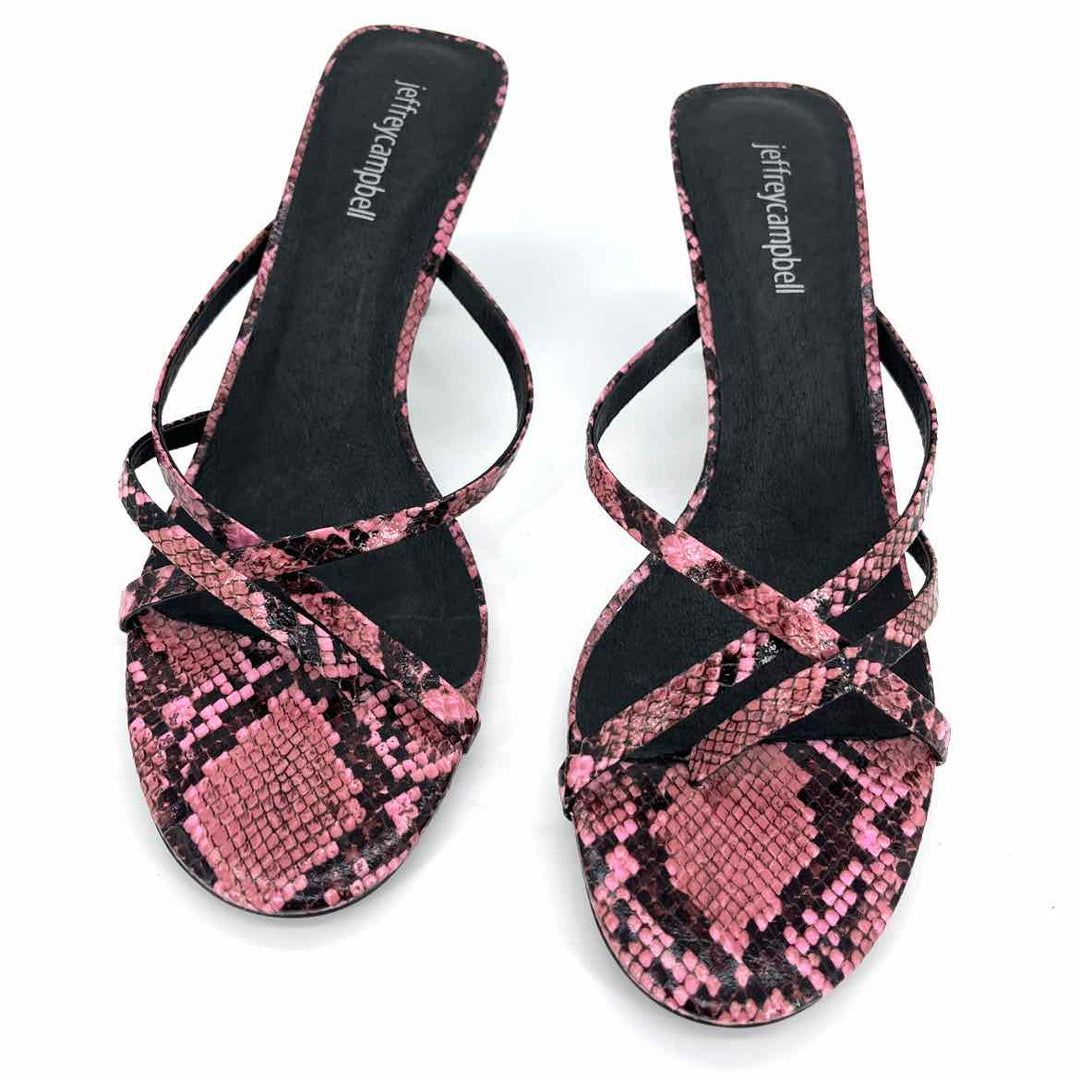 Shoe Size 9.5 JEFFREY CAMPBELL PINK PRINT Sandals