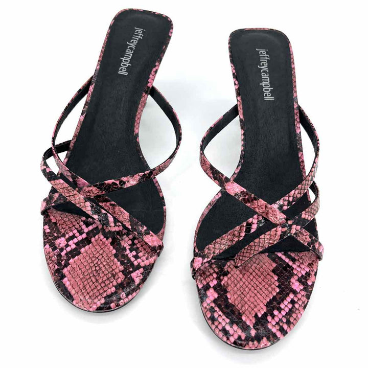 Shoe Size 9.5 JEFFREY CAMPBELL PINK PRINT Sandals