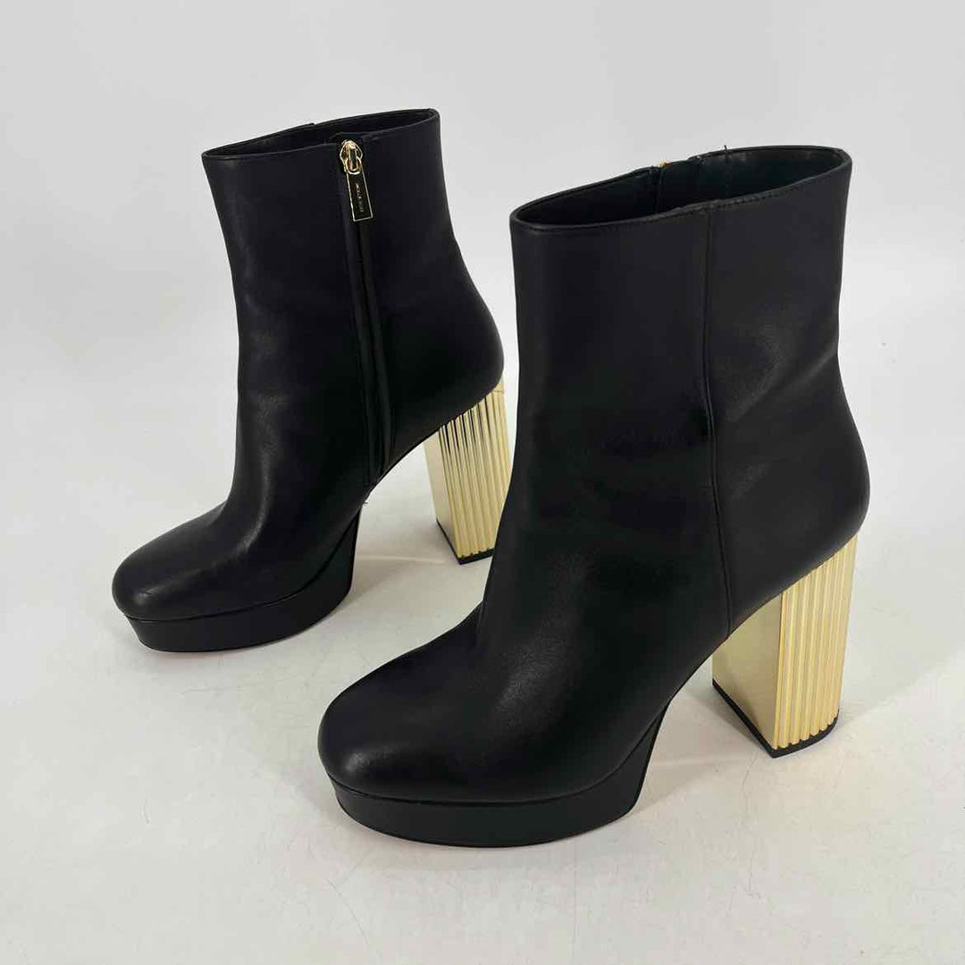 Shoe Size 10 Michael Kors Black Leather Boots