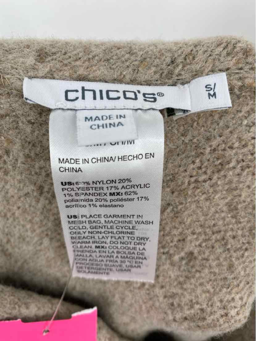 Size S/M Chico's Tan Sweater