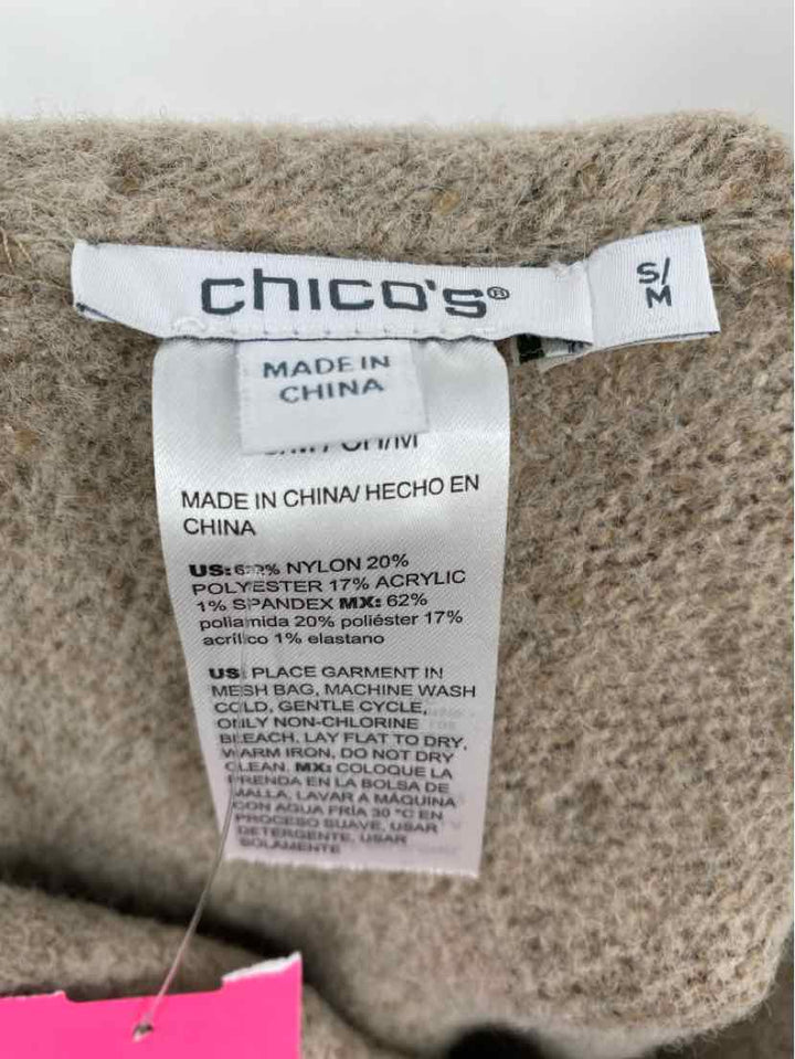 Size S/M Chico's Tan Sweater