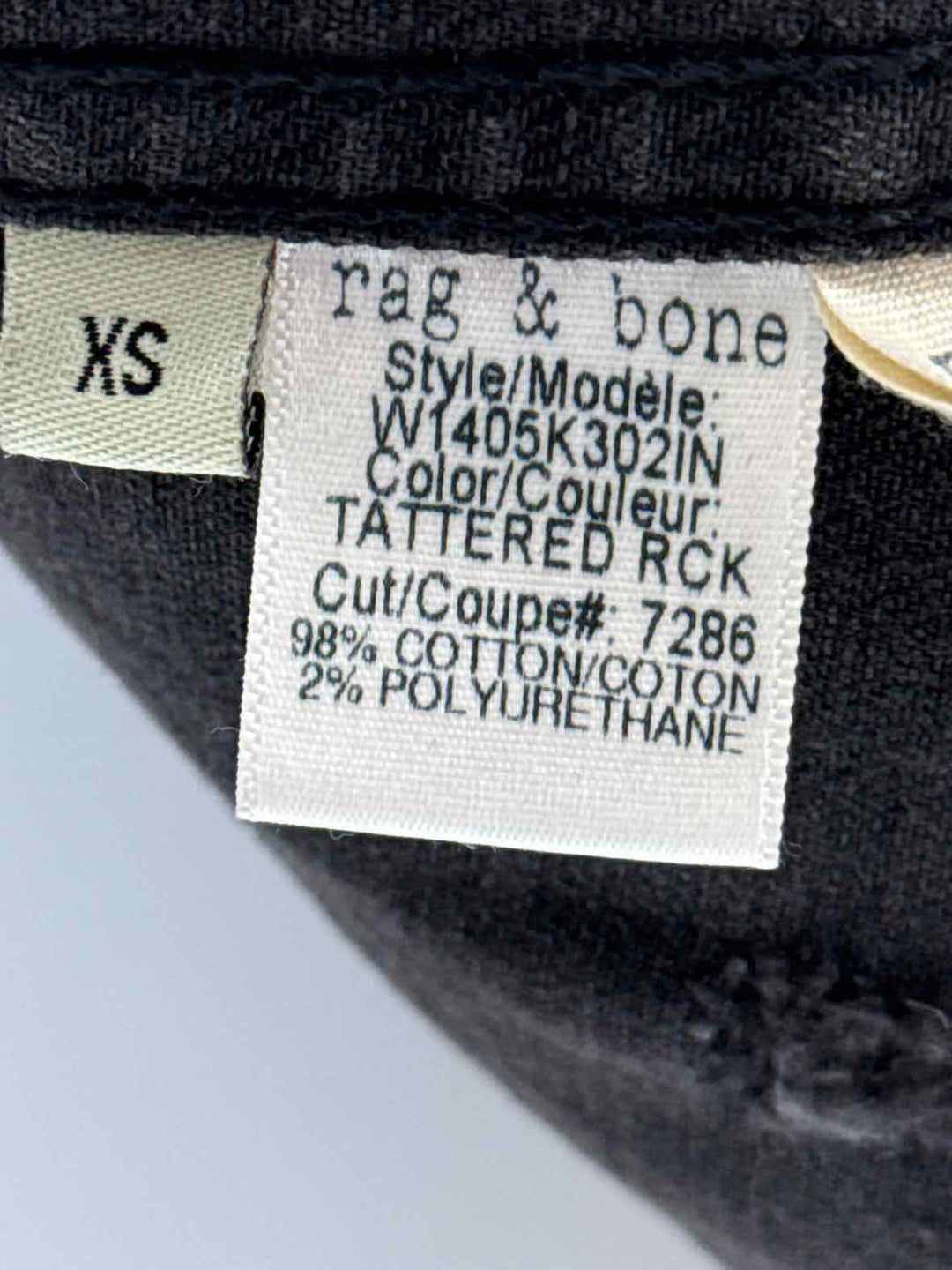 Size XS RAG & BONE Black Vest