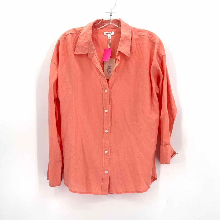 Size M WEEKEND Orange Linen Shirt