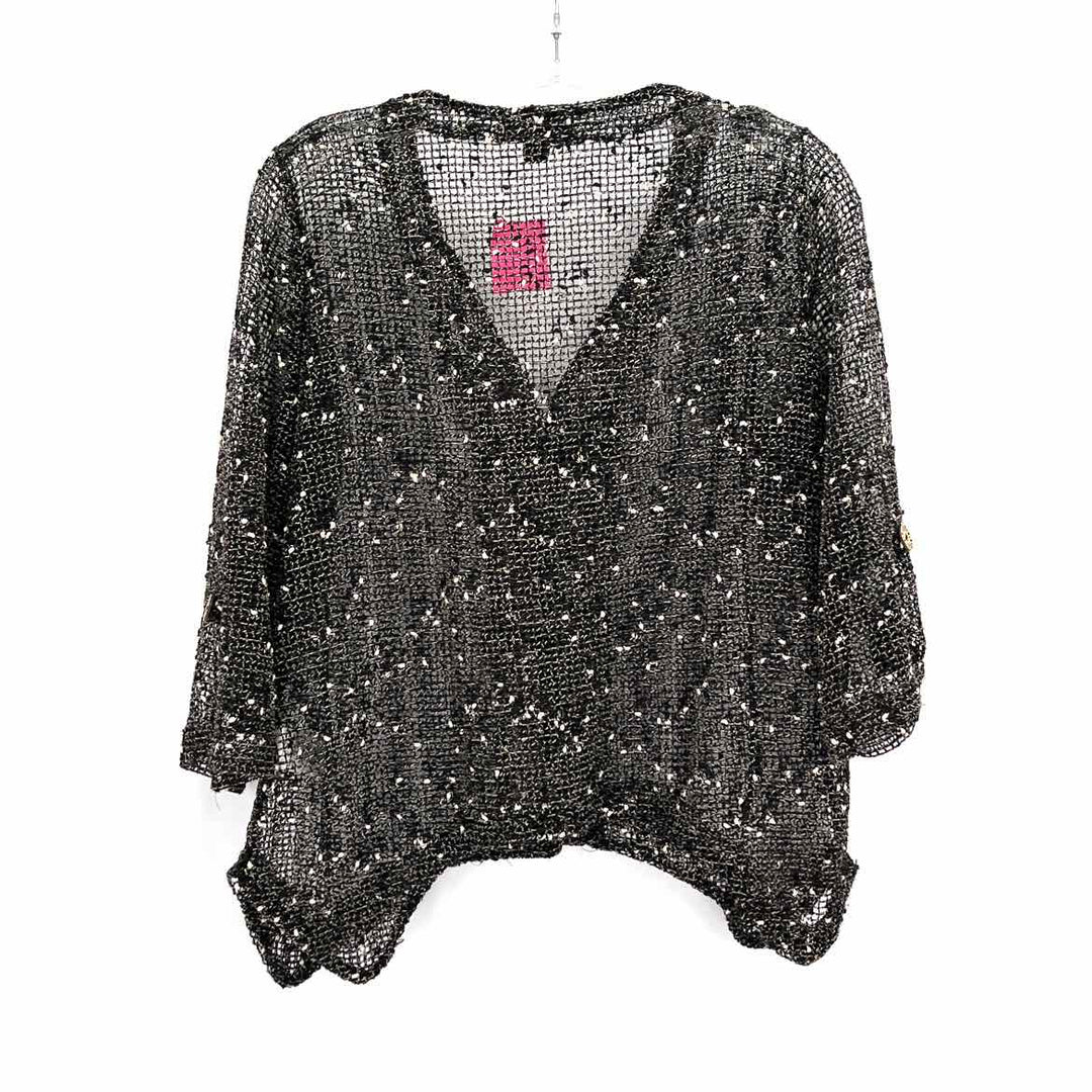 Size S NINA LEONARD Multi-Color Knit Cardigan