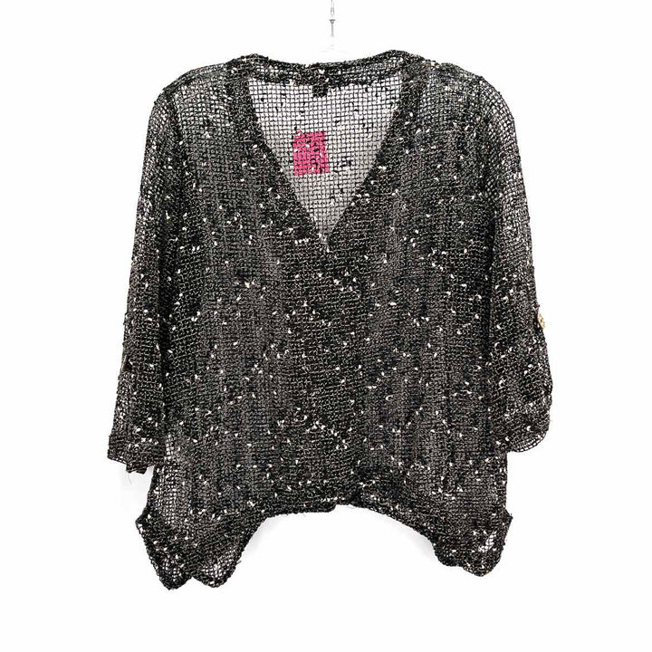 Size S NINA LEONARD Multi-Color Knit Cardigan