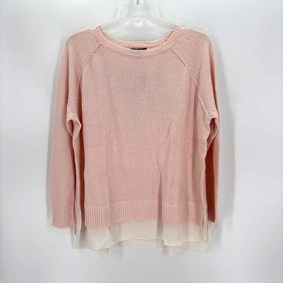 Size 2X CHAPS Pale Pink Knit Sweater