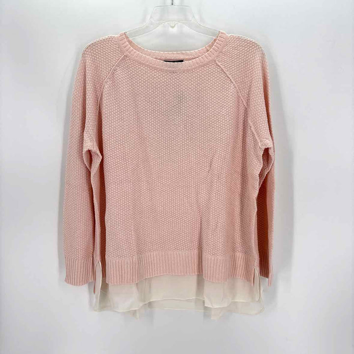 Size 2X CHAPS Pale Pink Knit Sweater