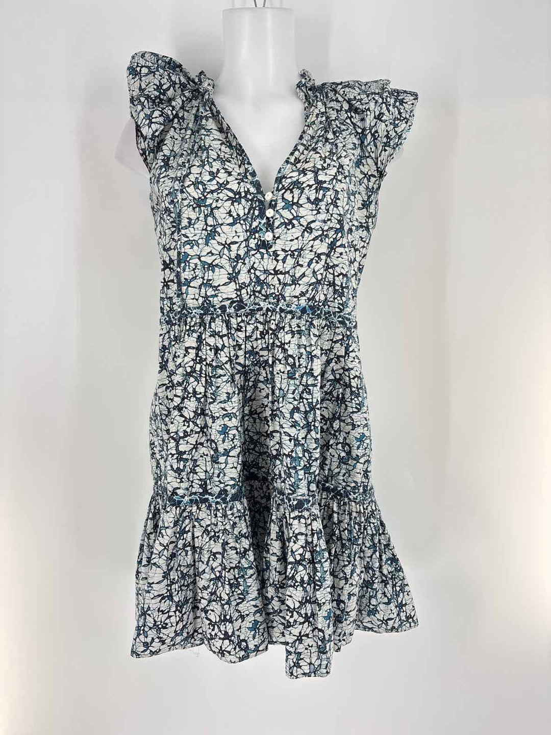 Size 2 VERONICA BEARD Blue Print Dress