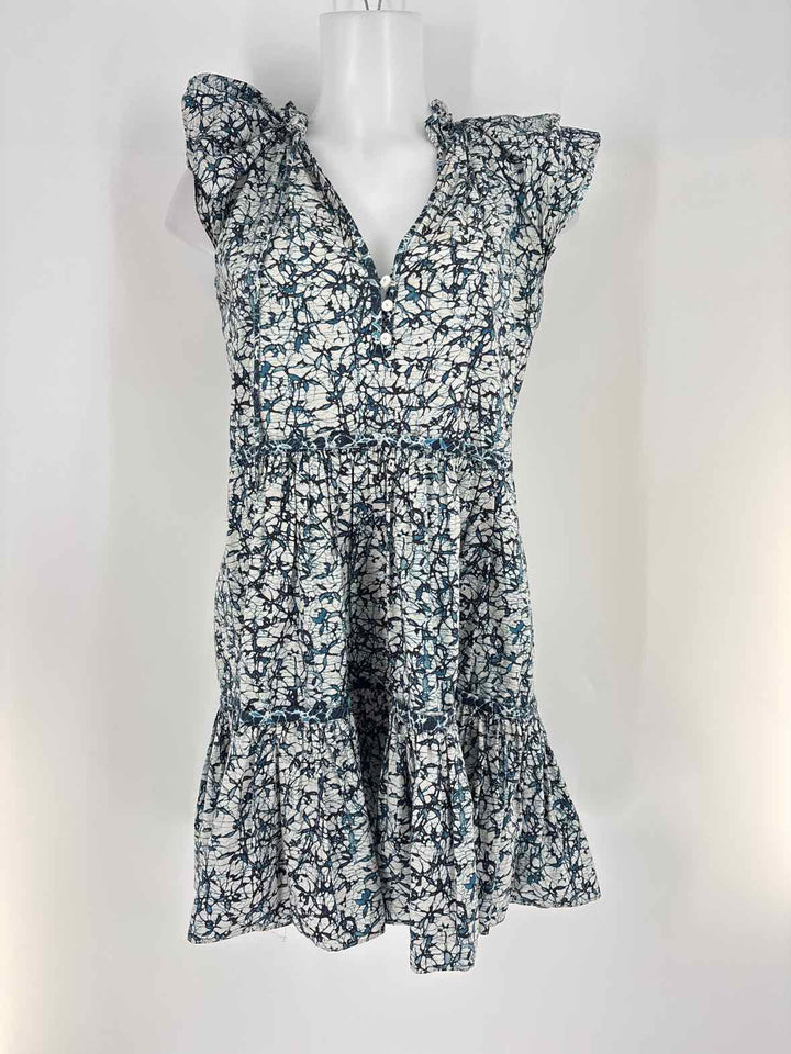 Size 2 VERONICA BEARD Blue Print Dress