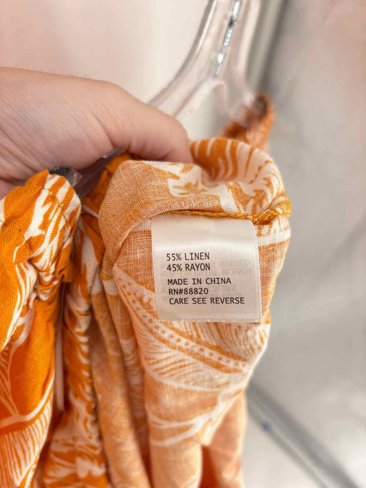 Size XL RACHEL ZOE ORANGE PRINT 2 PC Dress