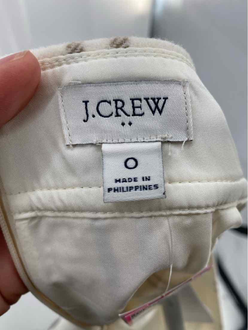 Size 0 J Crew Cream Skirt