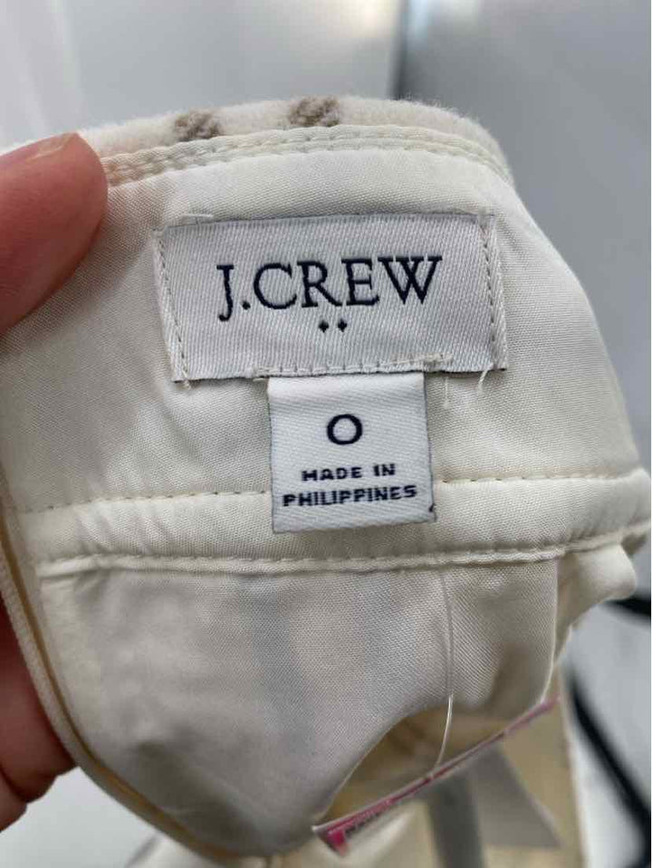 Size 0 J Crew Cream Skirt