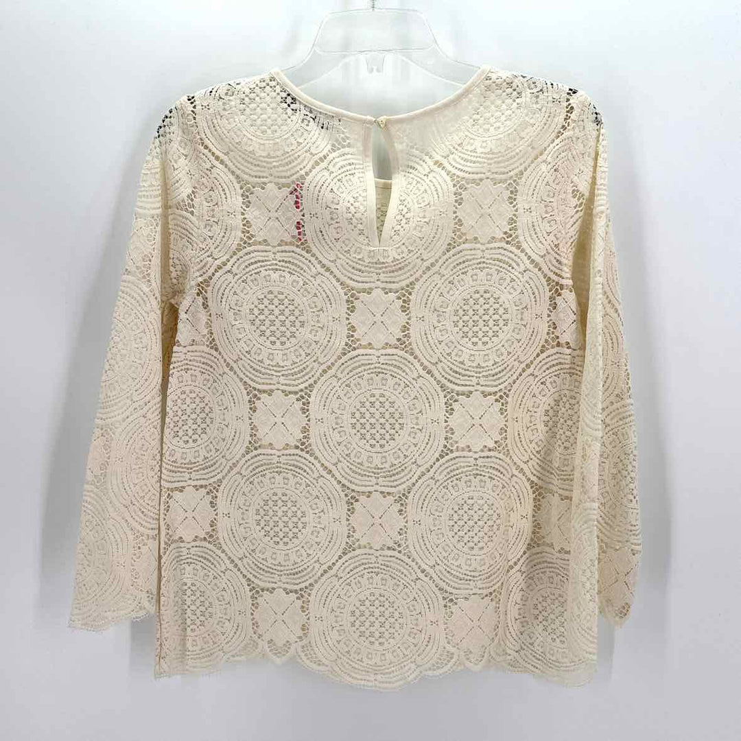 Size S LOFT Ivory Lace Skirt