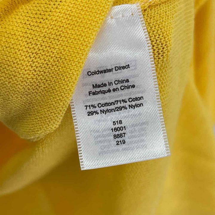 Size XL Coldwater Creek Yellow Knit Shirt