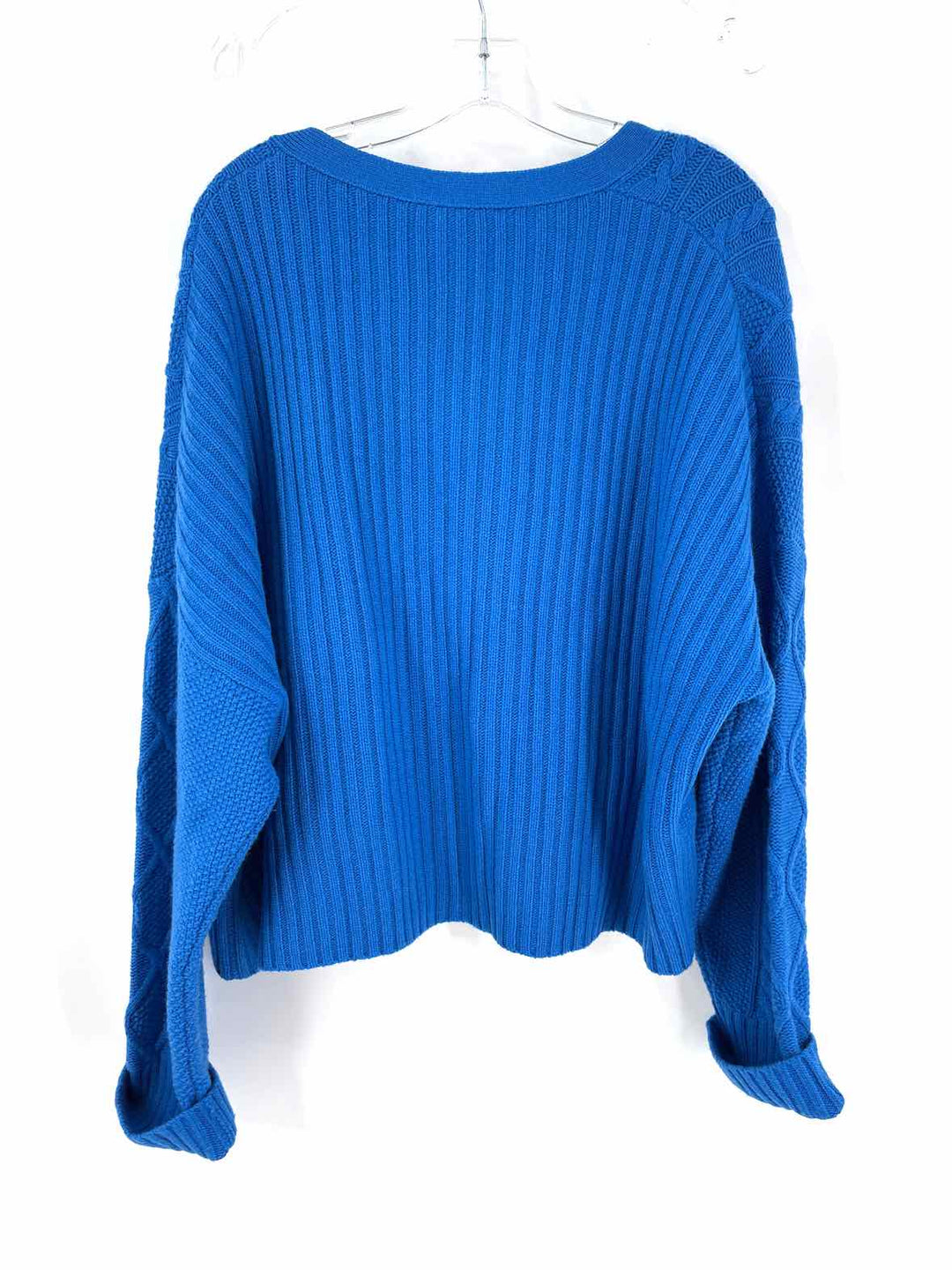 Size XL ST JOHN Teal Knit Cardigan