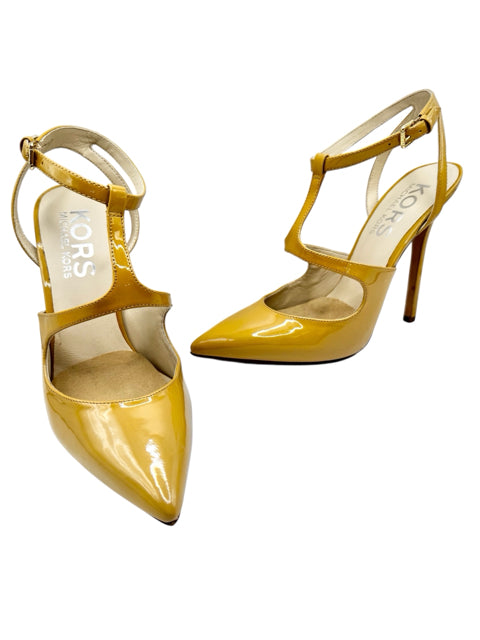 Shoe Size 8 Michael Kors Mustard PATENT Pumps