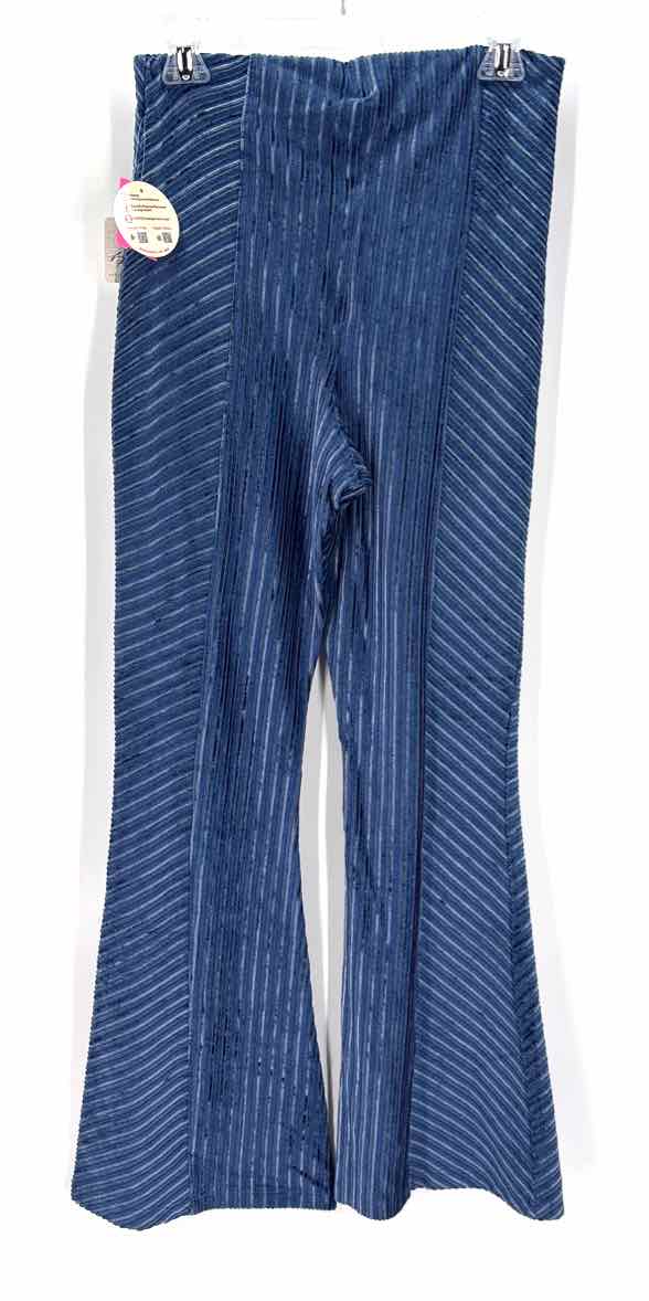 Size M FREE PEOPLE Blue Knit Pants