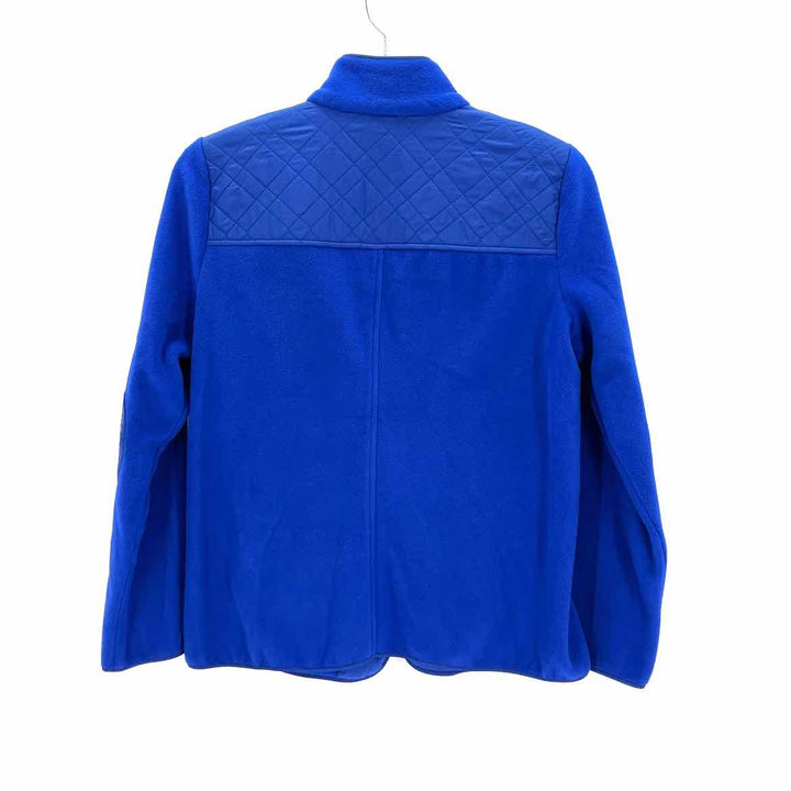 Size M Talbots Royal Blue Fleece Quilted Jacket
