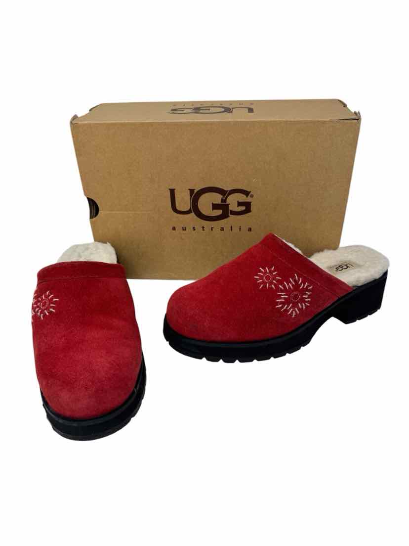 Shoe Size 8 Ugg Red Clogs