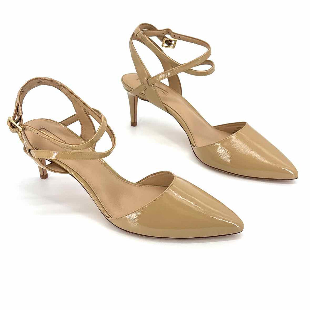Shoe Size 11 ANTONIO MELANI Tan Leather Pumps
