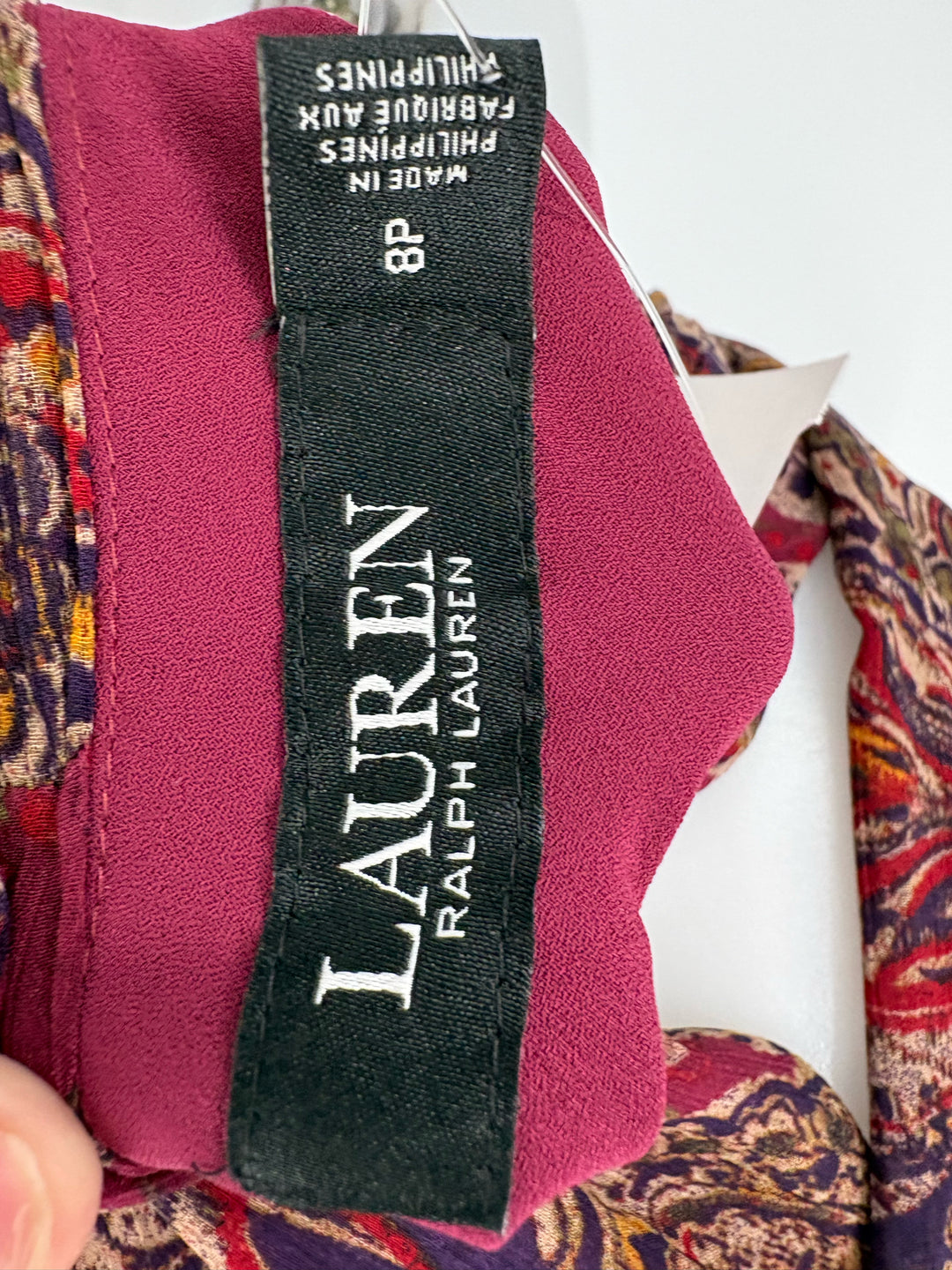 Size 8P RALPH LAUREN Magenta Dress