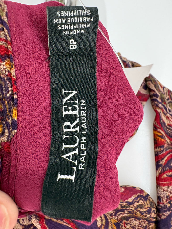 Size 8P RALPH LAUREN Magenta Dress