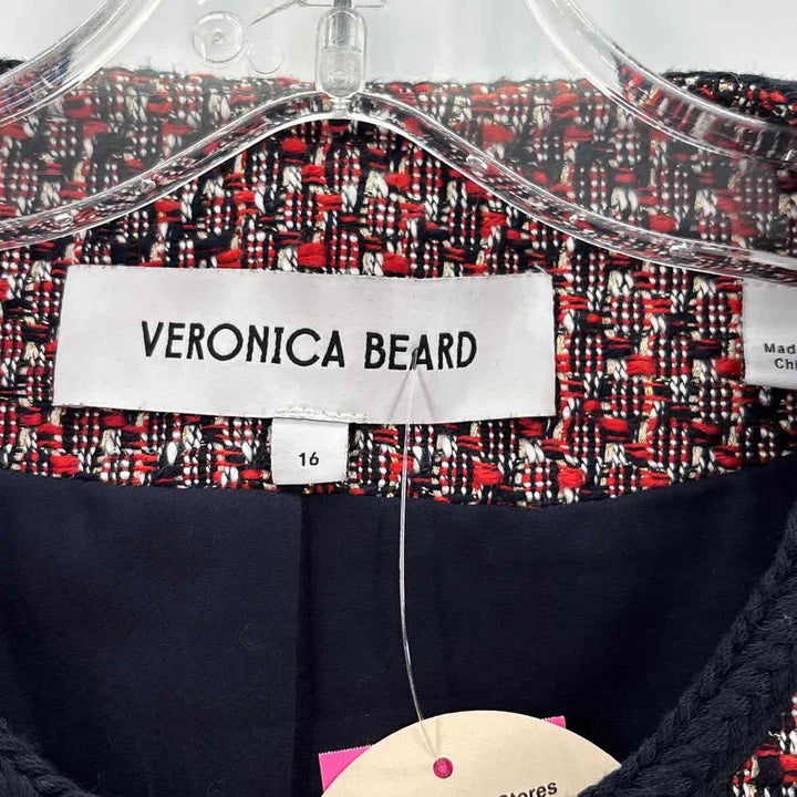Size 16 VERONICA BEARD Multi-Color Tweed Jacket