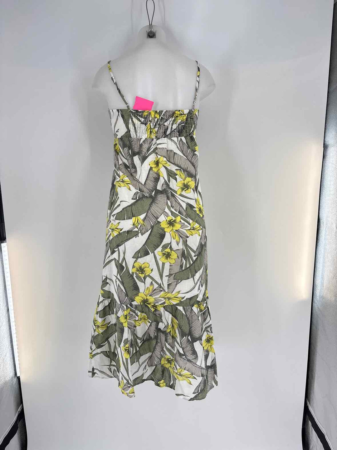 Size 2 Banana Republic Yellow Print Dress