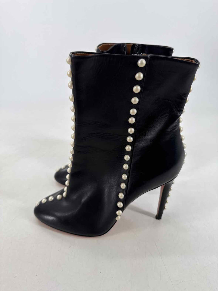 Shoe Size 38 AQUAZZURA Black Leather Boots