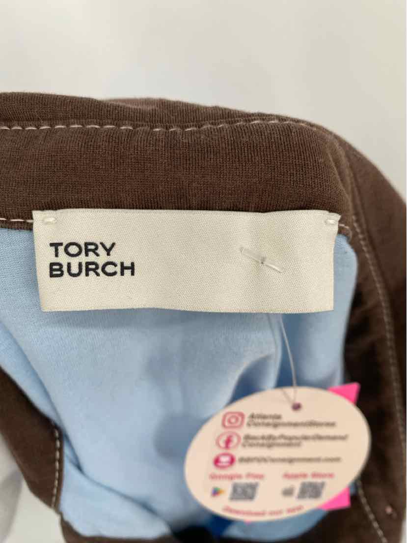 Size M Tory Burch Blue Cotton Shirt
