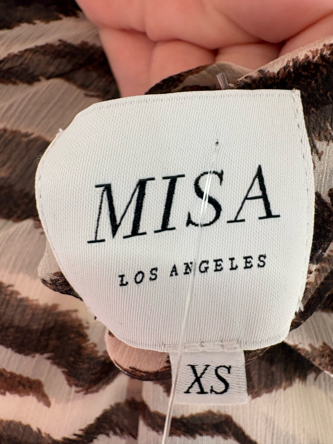 Size XS MISA Brown Dress