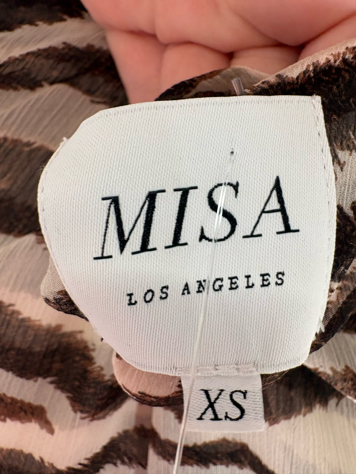 Size XS MISA Brown Dress