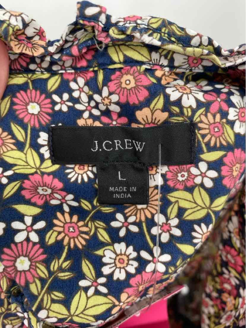 Size L J Crew Multi-Color Shirt