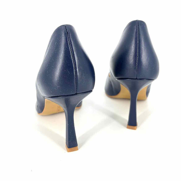 Shoe Size 9.5 Vince Camuto Navy Leather Heels